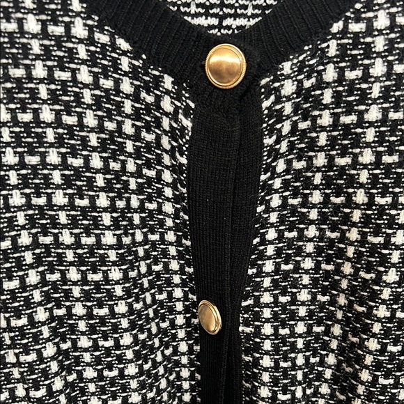 Black and White Women's Sweater - Picture 2 of 4